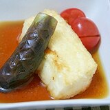 なすと揚げ出し豆腐の煮浸し